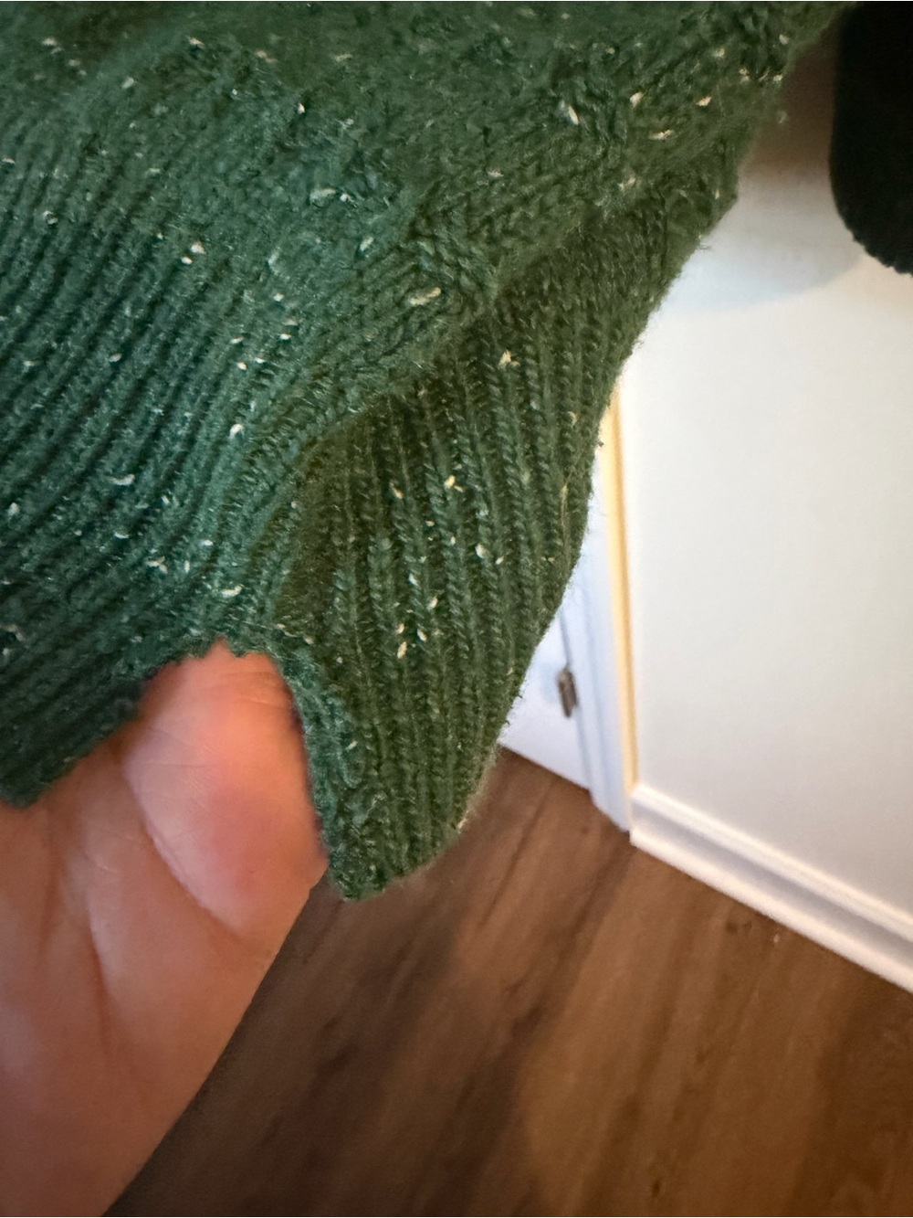 Chic Soul XXL Forest Green Textured Knit Sweater Oversized Fall Cozy Boutique - Picture 7 of 9